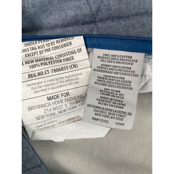 UGG Grey Blue Pillowcase Sham Faux Fur Geometric Triangle Standard Size 20 x 26" - Picture 9 of 11